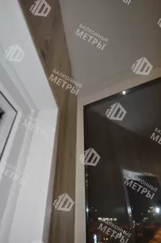 Отделка балкона под ключ с теплым остеклением ПВХ Brusbox